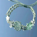 Summer star mint candy crystal raw stone bracelet handmade braided super fairy niche styleeasiest for match bracelet
