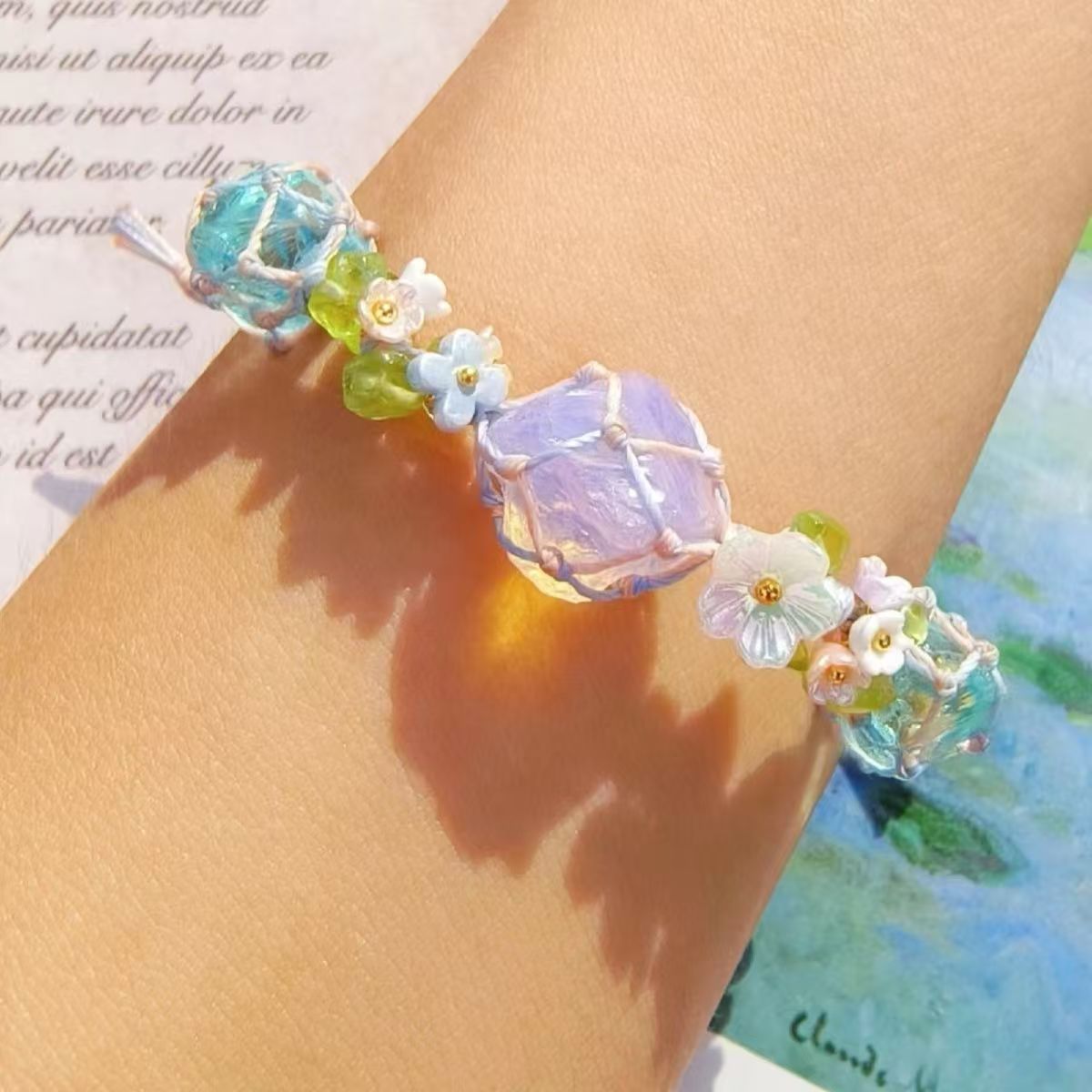 Handmade braided cord bracelet