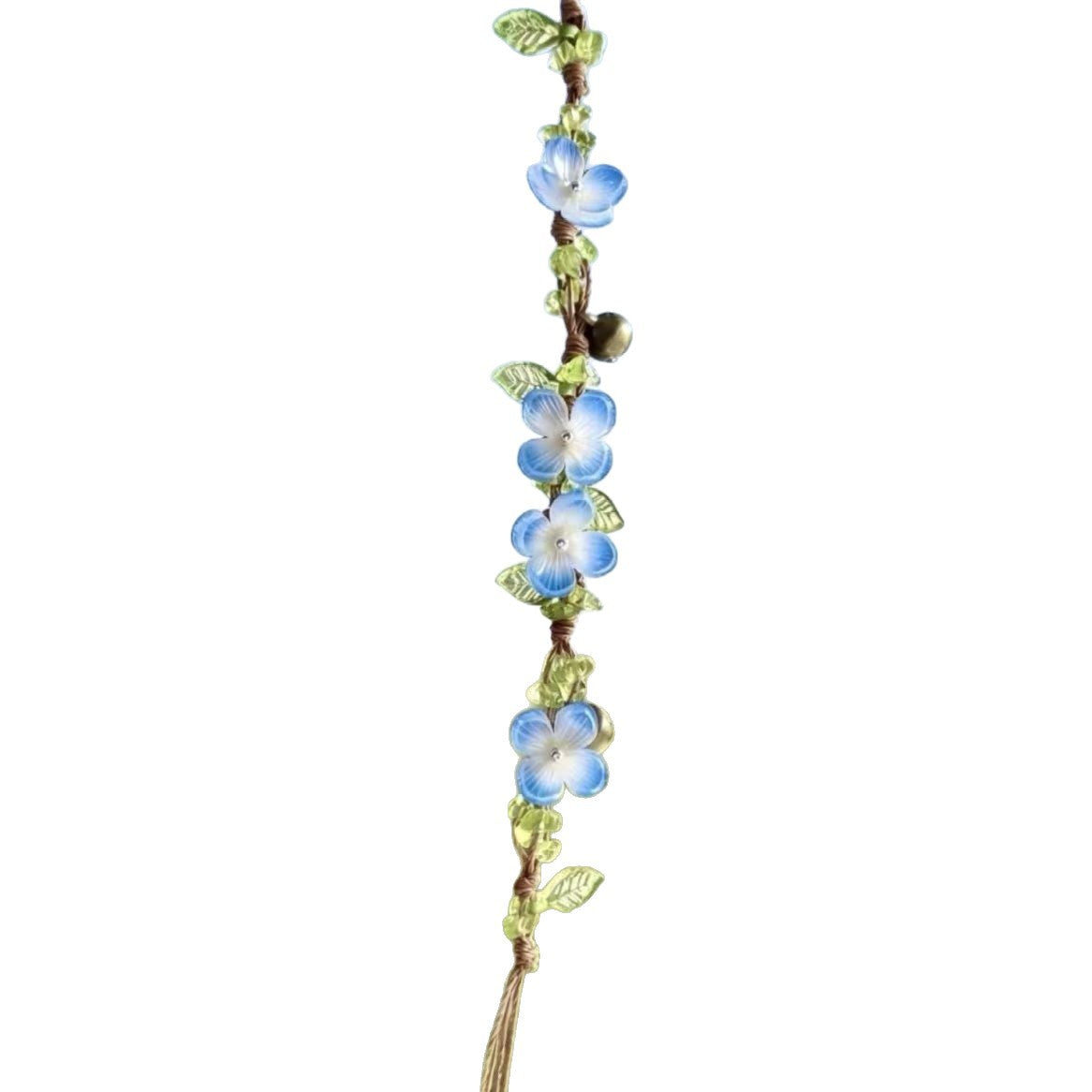 Hand-woven arab婆婆纳flower bracelet forest style fresh flower vine bracelet