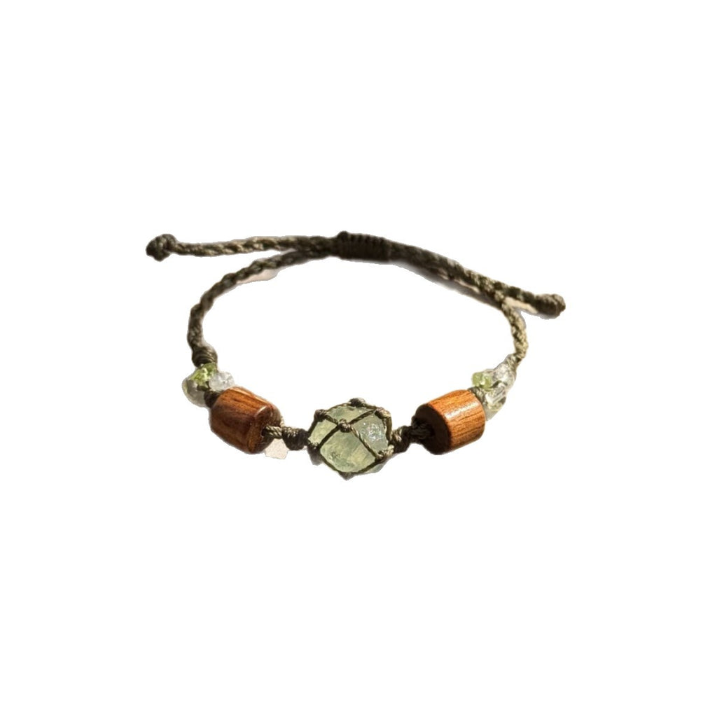 Original design transparent crystal hand-woven bracelet