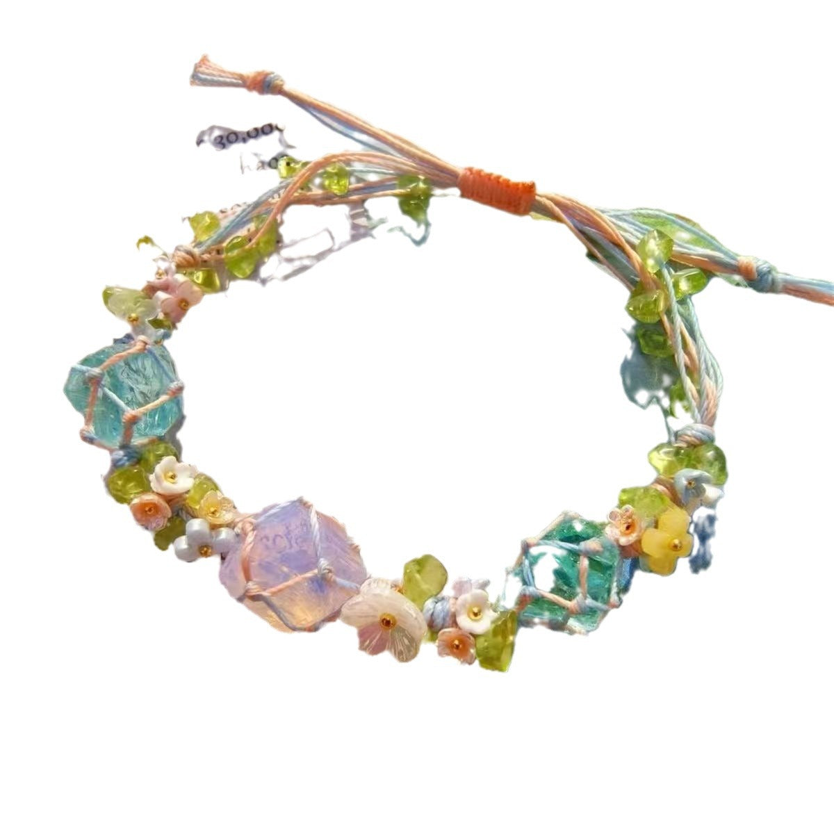 Handmade braided cord bracelet