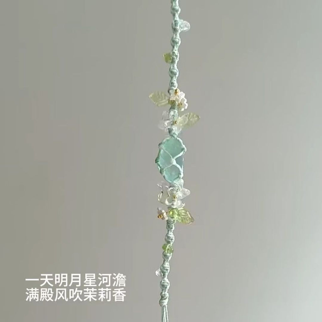 Raw stone woven fresh bracelet bracelet original crystal new arrivaldiy