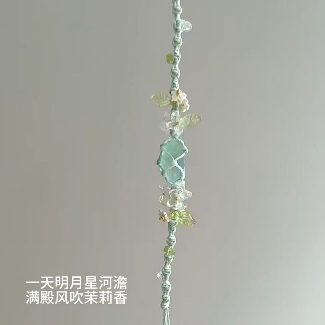 Raw stone woven fresh bracelet bracelet original crystal new arrivaldiy