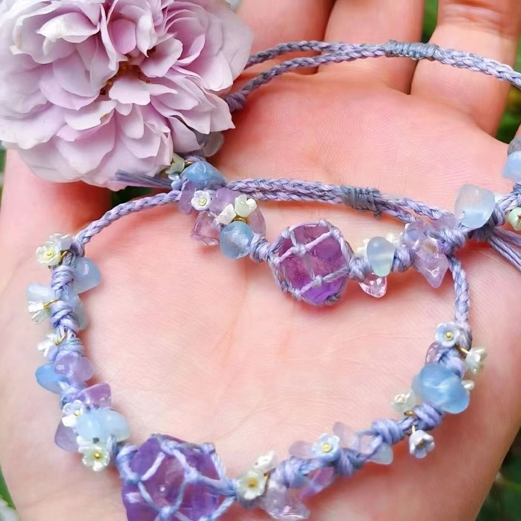 Original new handmade braided crystal bracelet
