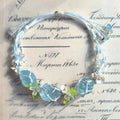 Small wreath raw stone ins bracelet crystal hand-woven mesh bag jewelry