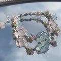Little wish mori-style wreath handmade braided bracelet