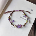 Amethyst bracelet handwoven