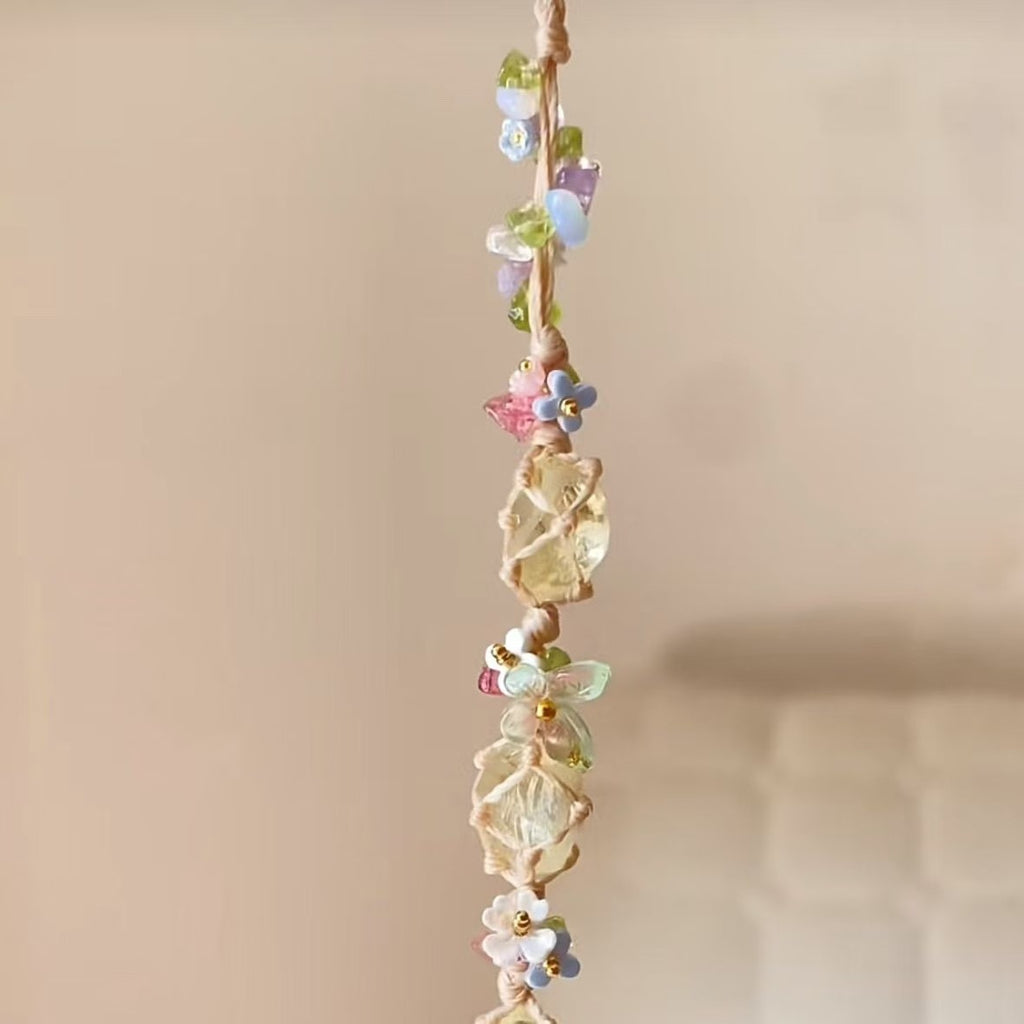 Handmade braided bracelet mesh bag bracelet cord