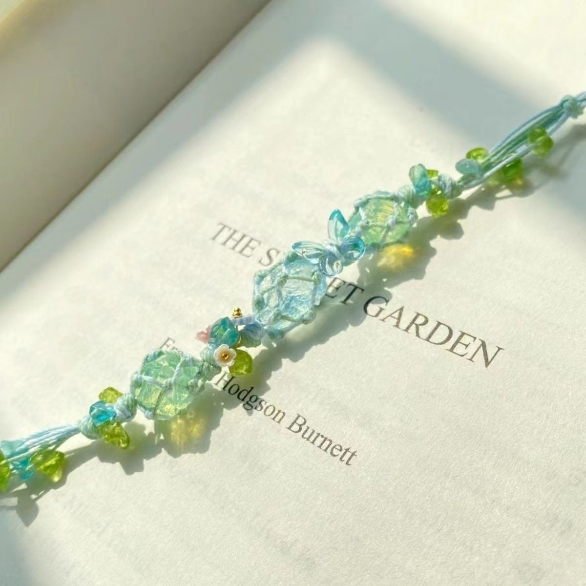 Original handmade braided crystal raw stone bracelet