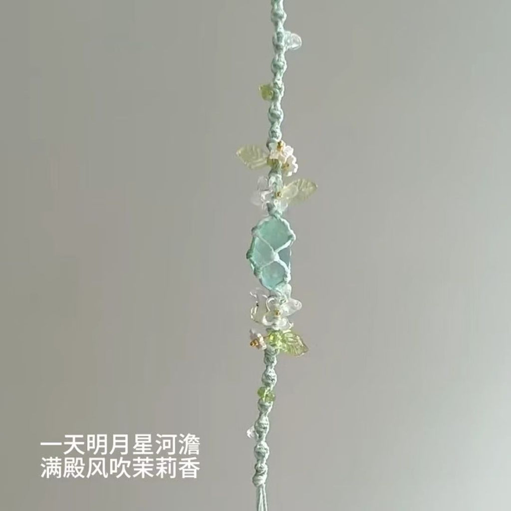 Raw stone woven fresh bracelet bracelet original crystal new arrivaldiy