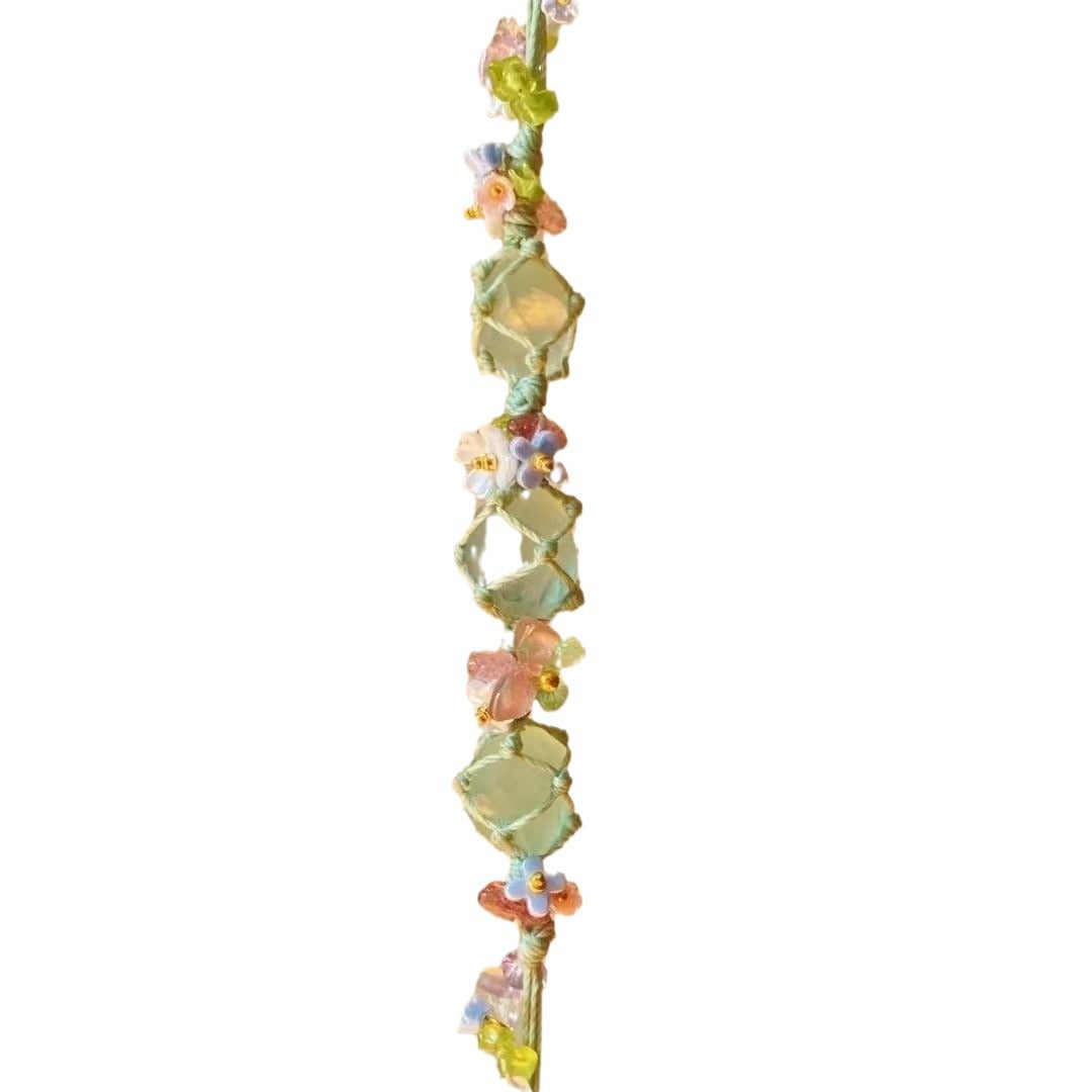 Forest style garland hand-woven bracelet