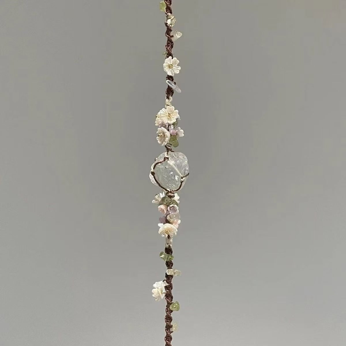 Crystal garland bracelet collection - handmade braided bracelets