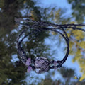 Amethyst hand-woven rope bracelet