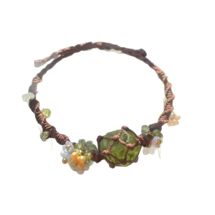 Handmade braided cord bracelet - mori girl style couple bracelets