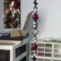 【lava's gentle embrace】handwoven garnet bracelet