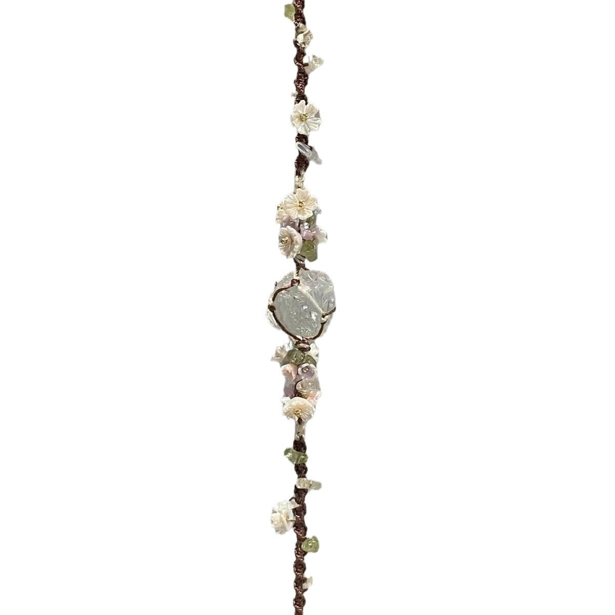 Original design handmade crystal raw stone bracelet