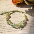 Forest style garland hand-woven bracelet