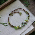Green fluorite braided bracelet
