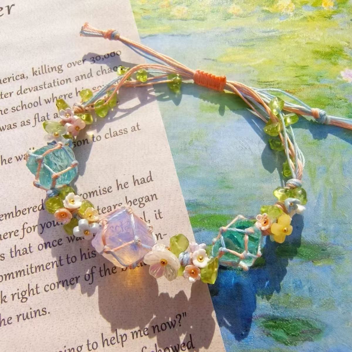 Handmade braided cord bracelet