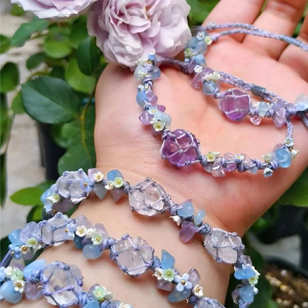 Original new handmade braided crystal bracelet