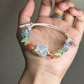 Crystal opal original handmade adjustable bracelet colorful gravel bracelet