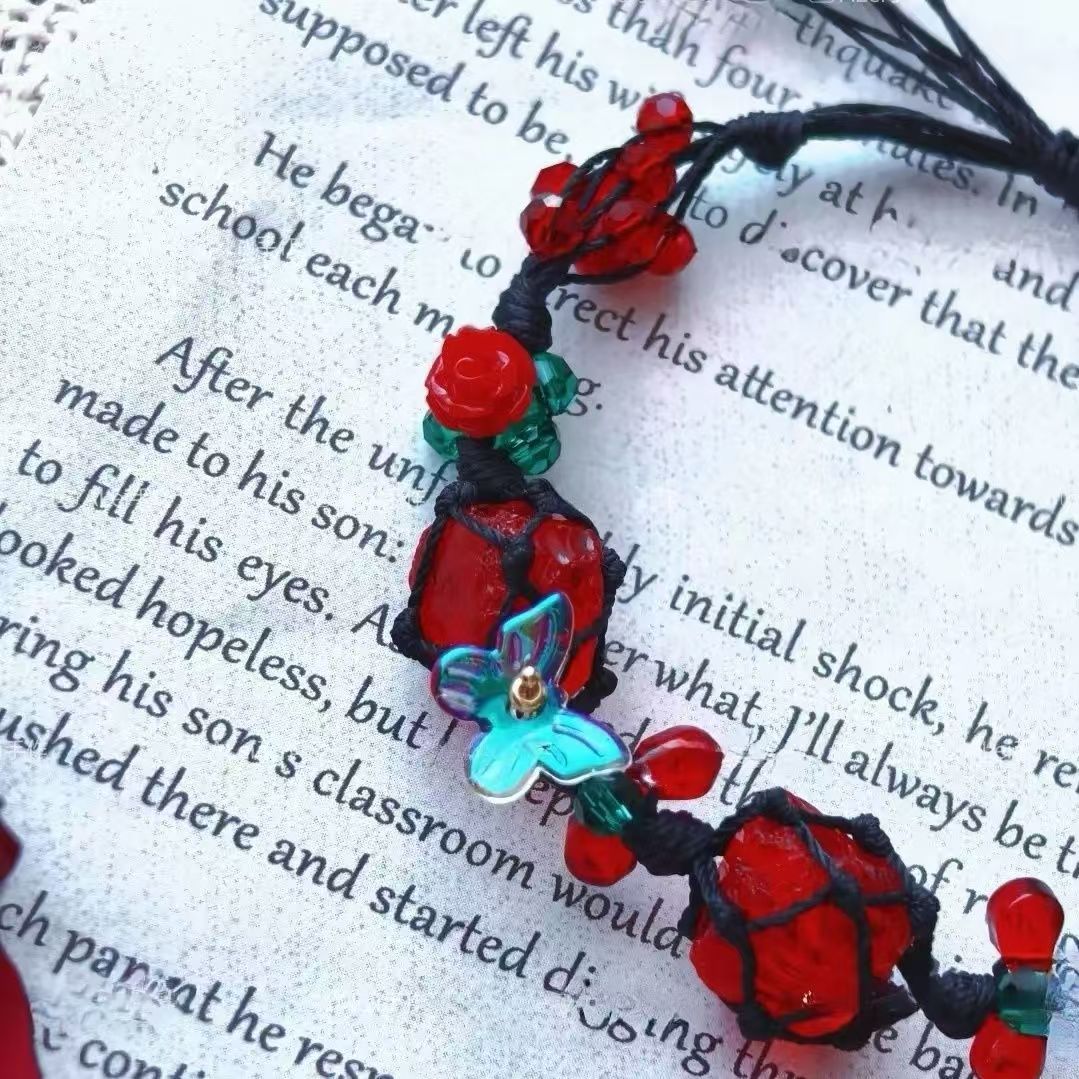 Handmade crystal bracelet with natural stones