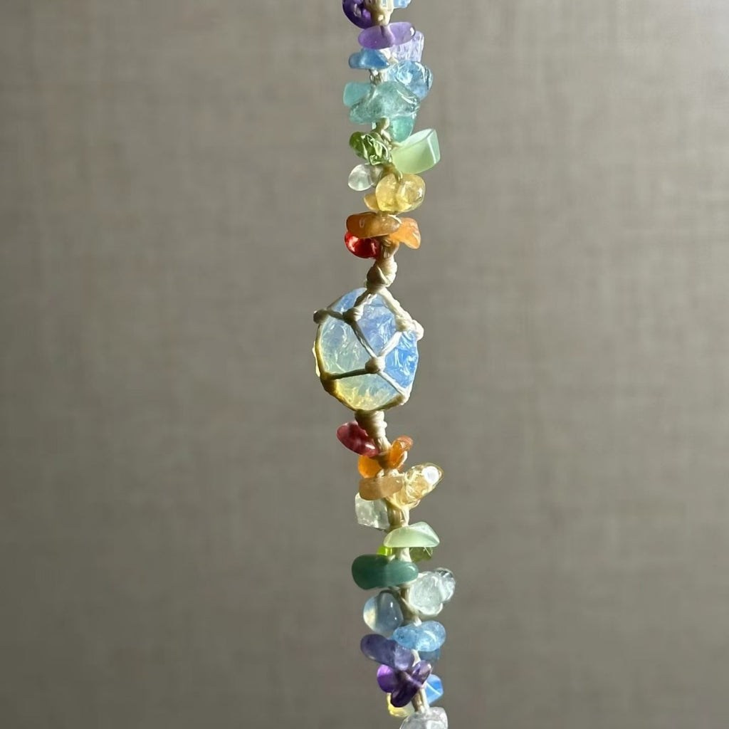 Crystal opal original handmade adjustable bracelet colorful gravel bracelet
