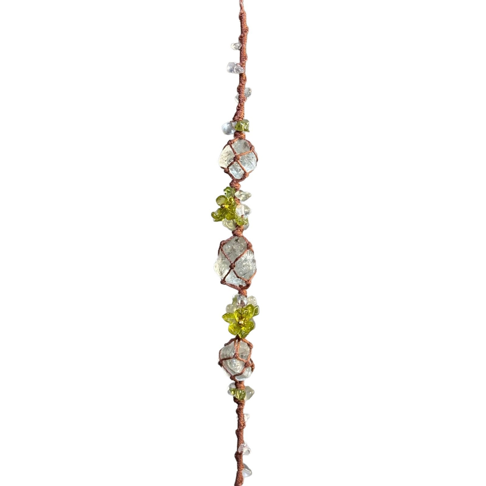 Original design handwoven transparent crystal bracelet